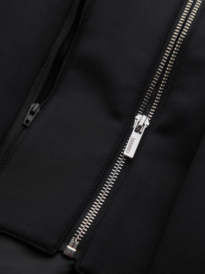 Pánské regular fit sako s odnímatelnou kapucí a vnitřní částí na zip, černé – fotografie produktu 11