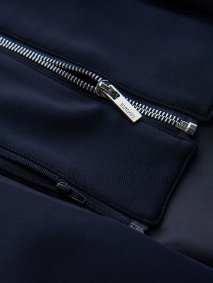 Pánské regular fit sako s odnímatelnou kapucí a vnitřní částí na zip, námořnická modrá – fotografie produktu 10