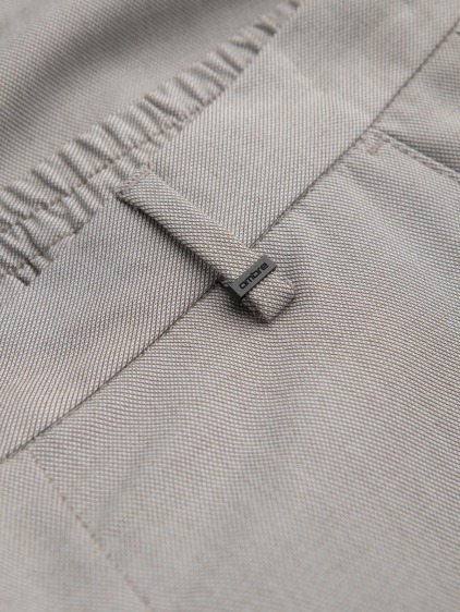 Férfi regular fit chino nadrág felhajtott szárvéggel, szürke – fotografie produktu 8