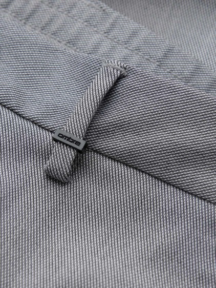 Férfi regular fit chino nadrág felhajtott szárvéggel, szürke – fotografie produktu 7