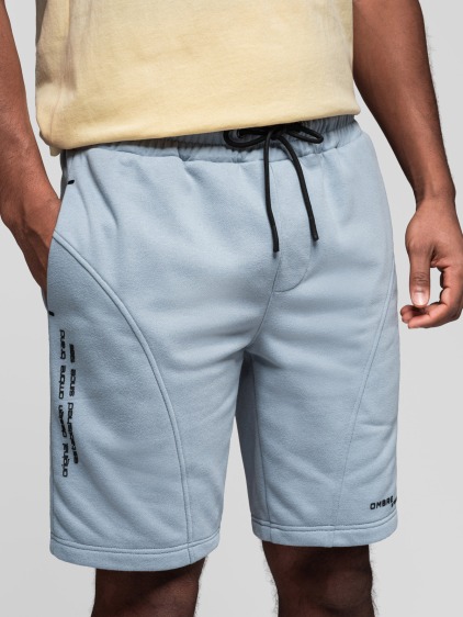 Pánske slim fit teplákové šortky s potlačou, viacfarebné – fotografie produktu 3