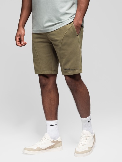 Pánske slim fit teplákové šortky s potlačou, viacfarebné – fotografie produktu 8