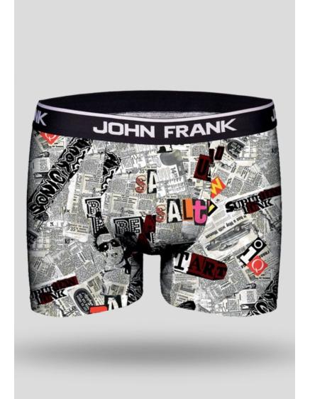 Pánské boxerky John Frank JFBD221 Noviny