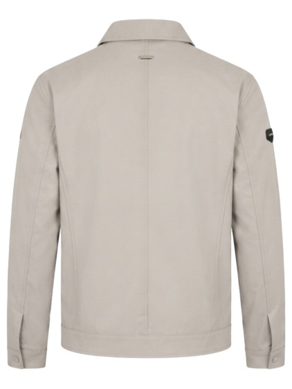 Pánská lehká přechodová zkrácená bunda Harrington regular fit s klasickým límcem, šedá – fotografie produktu 3