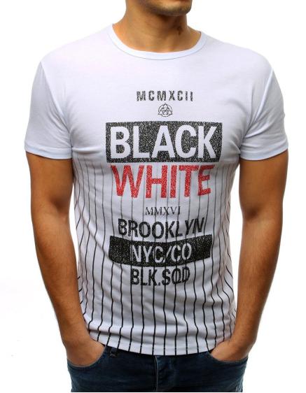 Pánské ELEGANT tričko s potiskem bílé