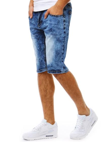 Pánske džínsové kraťasy modré