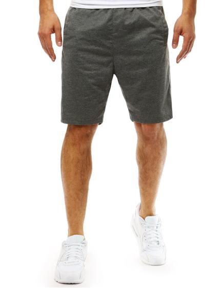 Pánské teplákové kraťasy tmavě šedé