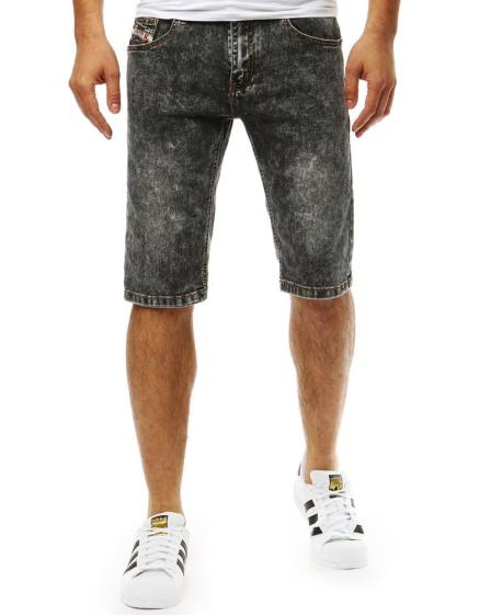 Férfi STYLE farmer rövidnadrág fekete