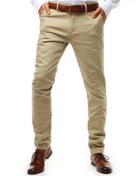 Pánské chinos kalhoty světle béžové