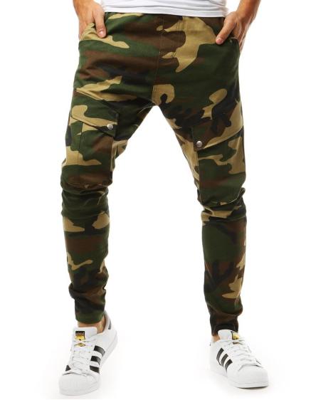 Pánske nohavice jogger moro zelené