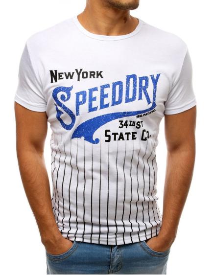 Pánske STYLE tričko s potlačou bielej