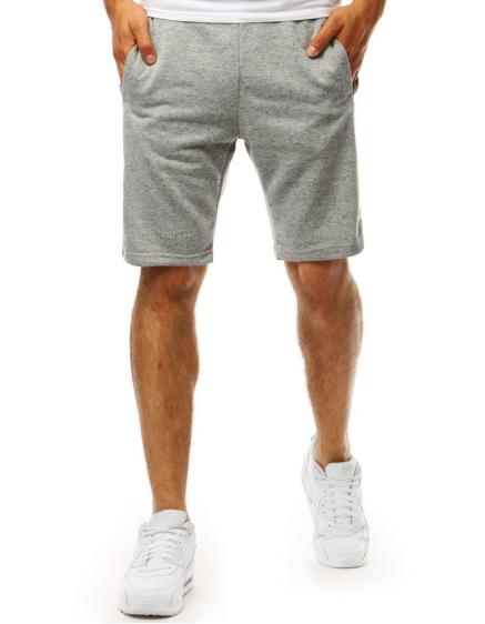 Pánské teplákové SHORT kraťasy šedé