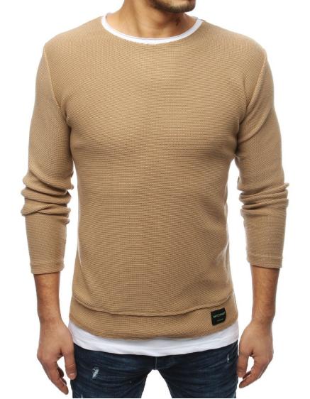 Pánsky MODERN sveter hnedý