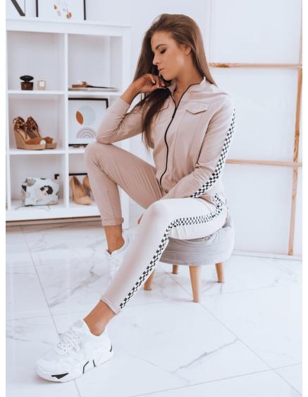 Női TENEZIS tréningruha világos bézs színű