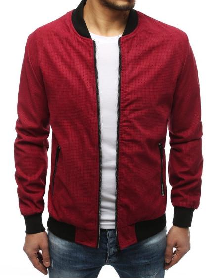 Férfi bomber dzseki bordó TX3177
