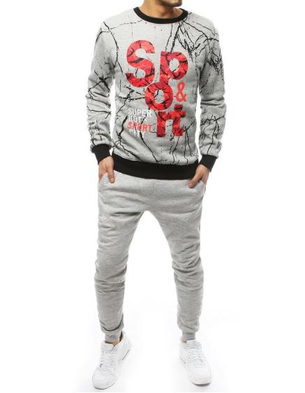 Férfi elegáns melegítőnadrág világosszürke AX0260