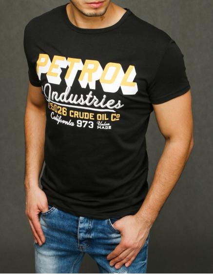 Pánské tričko s potiskem černé RX3923