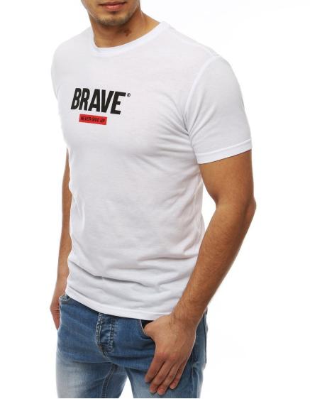 Pánska tričko s potlačou bielej RX4088