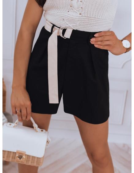 Dámske široké kraťasy BLACKED čierne SY0108