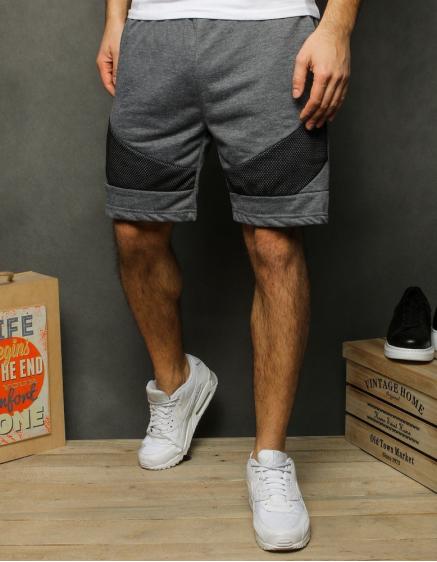Pánské teplákové kraťasy tmavě šedé SX1132