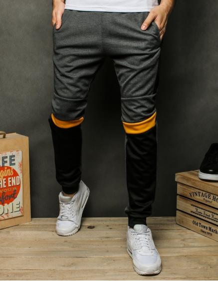 Pánské tepláky tmavě šedé UX2505