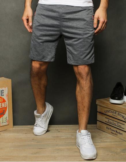 Pánske teplákové kraťasy svetlej šedej SX1195
