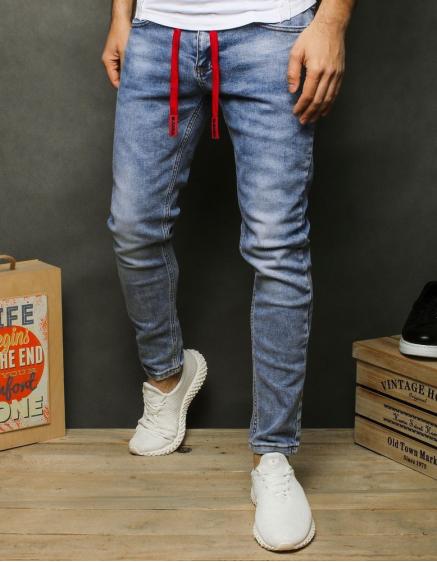 Pánske jeansy modrej UX2477