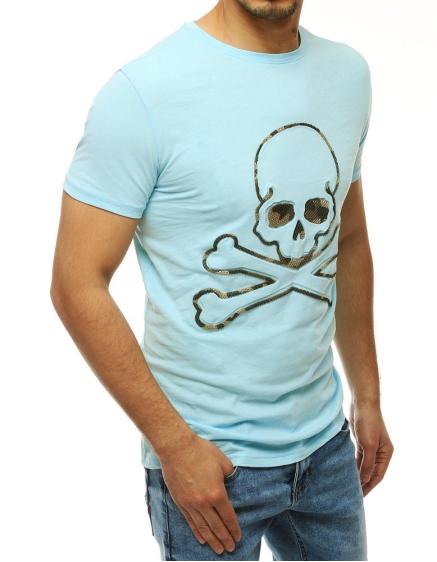 Pánské tričko s potiskem modré RX4209