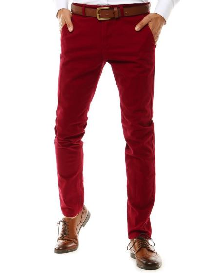 Pánské kalhoty chinos červené UX2585