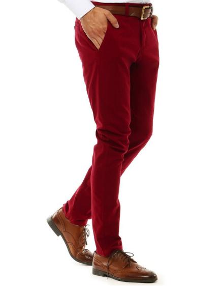 Pánské kalhoty chinos červené UX2585