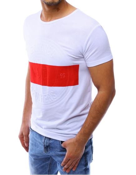Pánske tričko t-shirt s potlačou bielej RX4222
