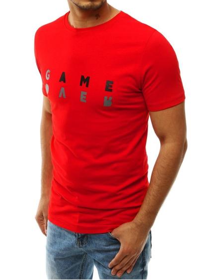 Pánske tričko t-shirt s potlačou červenej RX4225