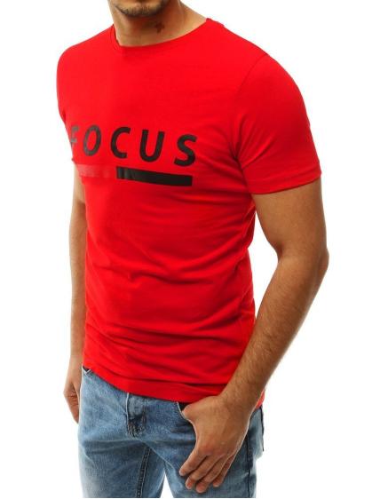 Pánske tričko t-shirt s potlačou červenej RX4232