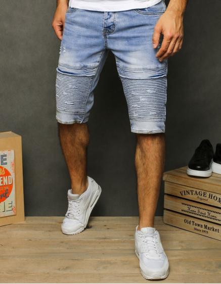 Férfi kék farmer rövidnadrág SX1219