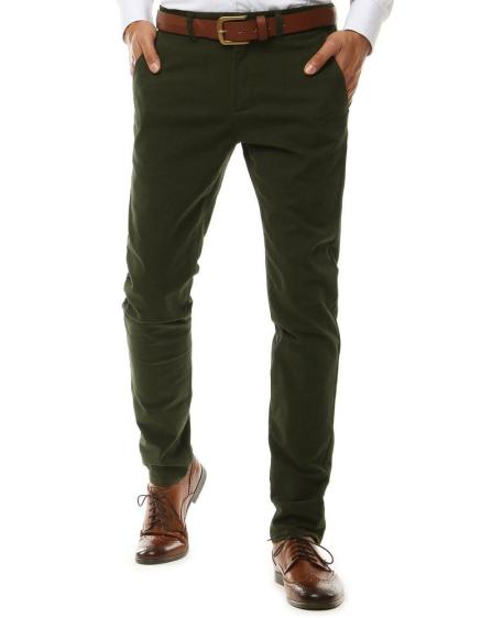 Pánské kalhoty chinos zelené UX2584