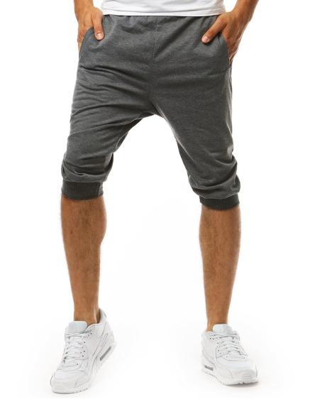 Pánske kraťasy teplákové tmavošedej SX1228