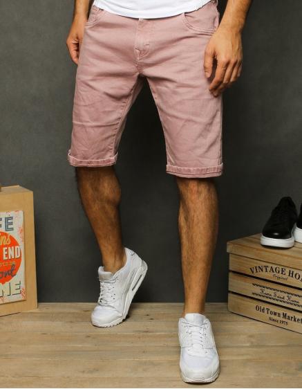 Pánské kraťasy riflové růžové SX1269