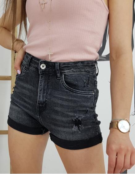 Dámske šortky Denim MEFINITY čierna