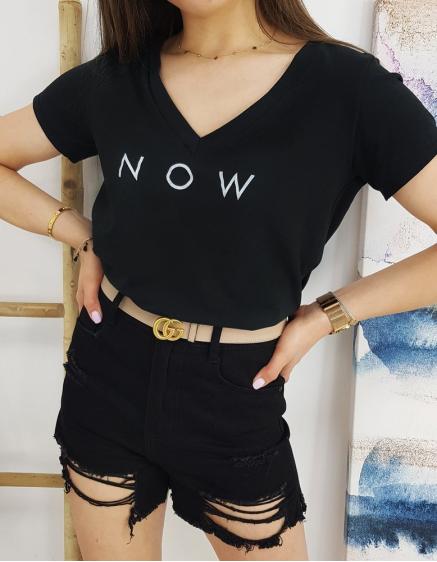 Női póló NOW fekete