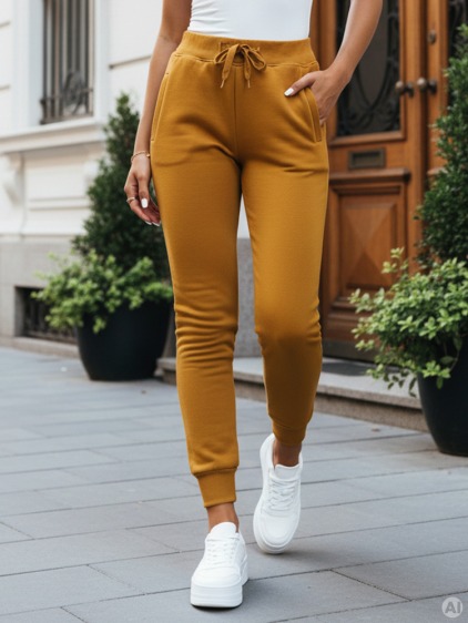 Dámske športové tepláky FITS hnedé – fotografie produktu 3