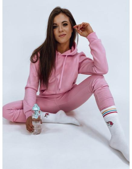 Női kapucnis tréningruha DRESSLILY rózsaszín