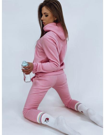 Női kapucnis tréningruha DRESSLILY rózsaszín