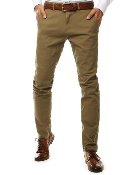 Pánske nohavice chinos hnedej UX2599