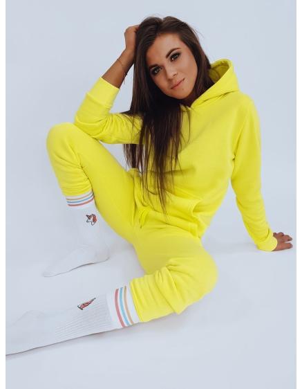 Dámské sportovní tepláky FITS žlutá 