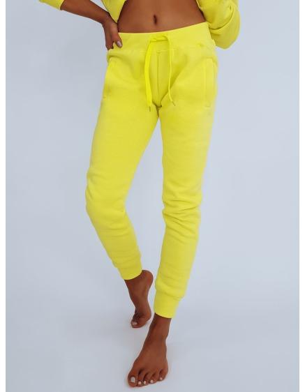 Dámské sportovní tepláky FITS žlutá 