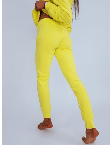 Dámské sportovní tepláky FITS žlutá 