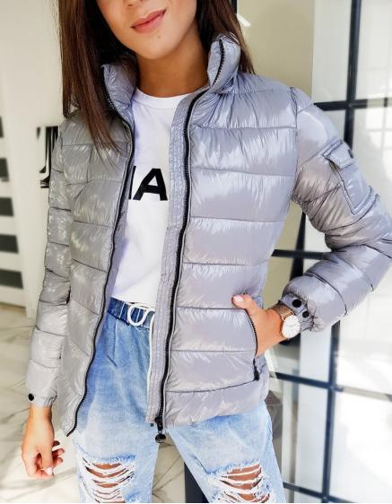 Dámská bunda CLASICO MEX stříbrná 