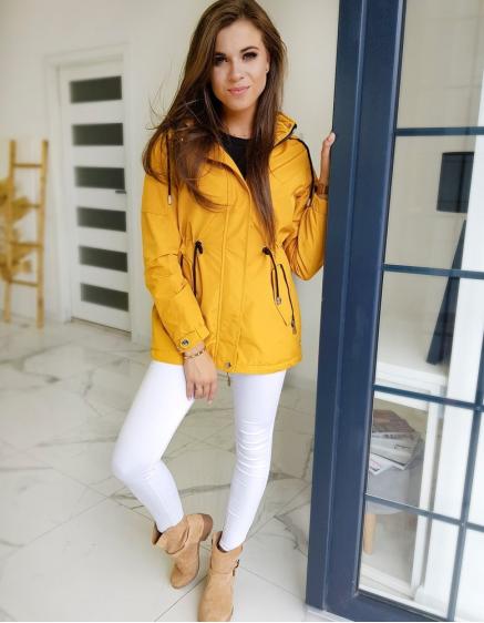 Női parka STENDI sárga