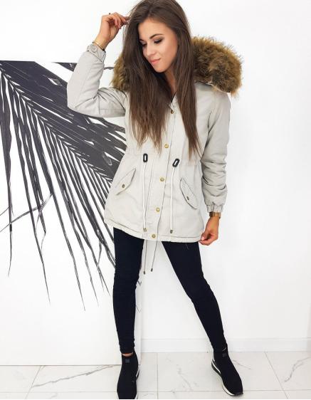Dámska parka SEVILLA svetlo šedá