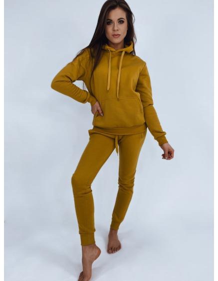 Női kapucnis pulóver BASIC caramel